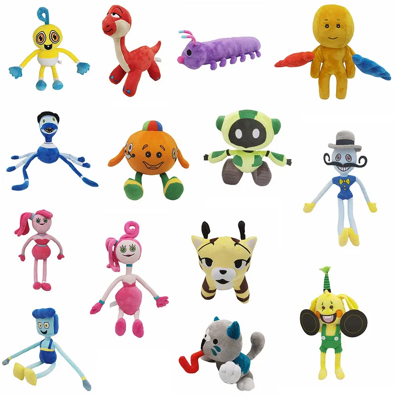 Poppy Playtime Huggy Wuggy Plush Toy Soft Stuffed Cartoon Collectible Figure Home Decoration Gift For Adult Game Fans