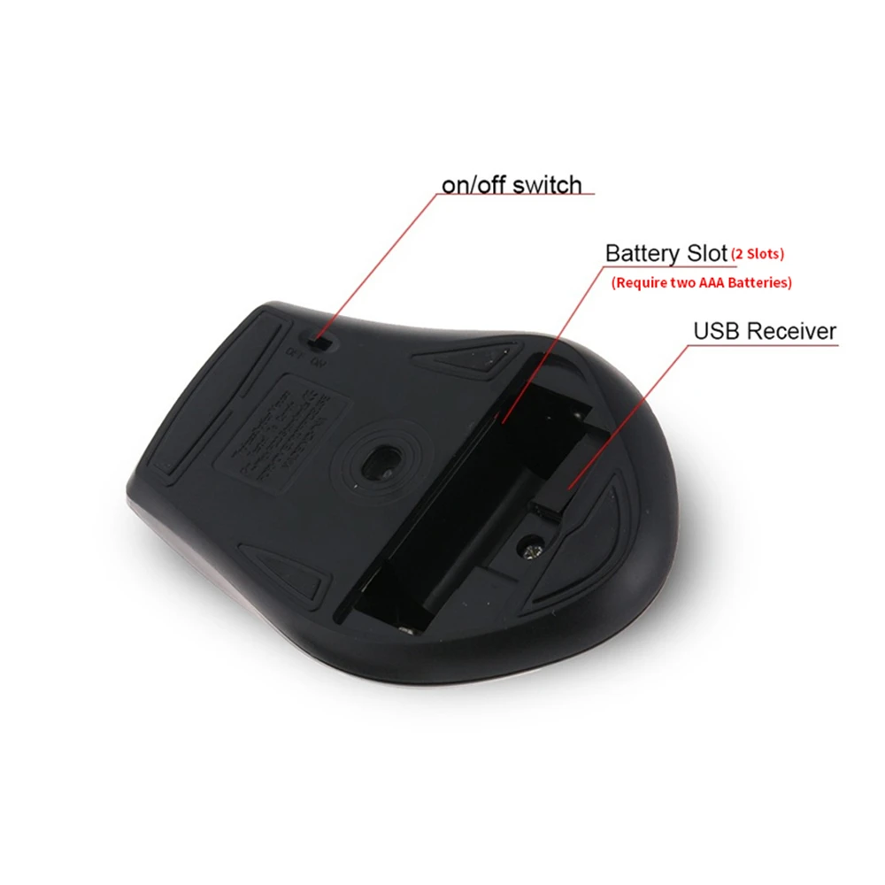 2.4Ghz Wireless Gaming Mouse for Windows Win 7/2000/XP/Vista for Computer PC Gaming Mouse with USB Receiver Laptop Accessories
