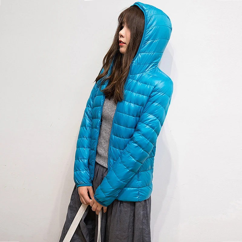 2021 New 90% Duck Women Autumn Winter Coat Lady Ultralight Down Jacket