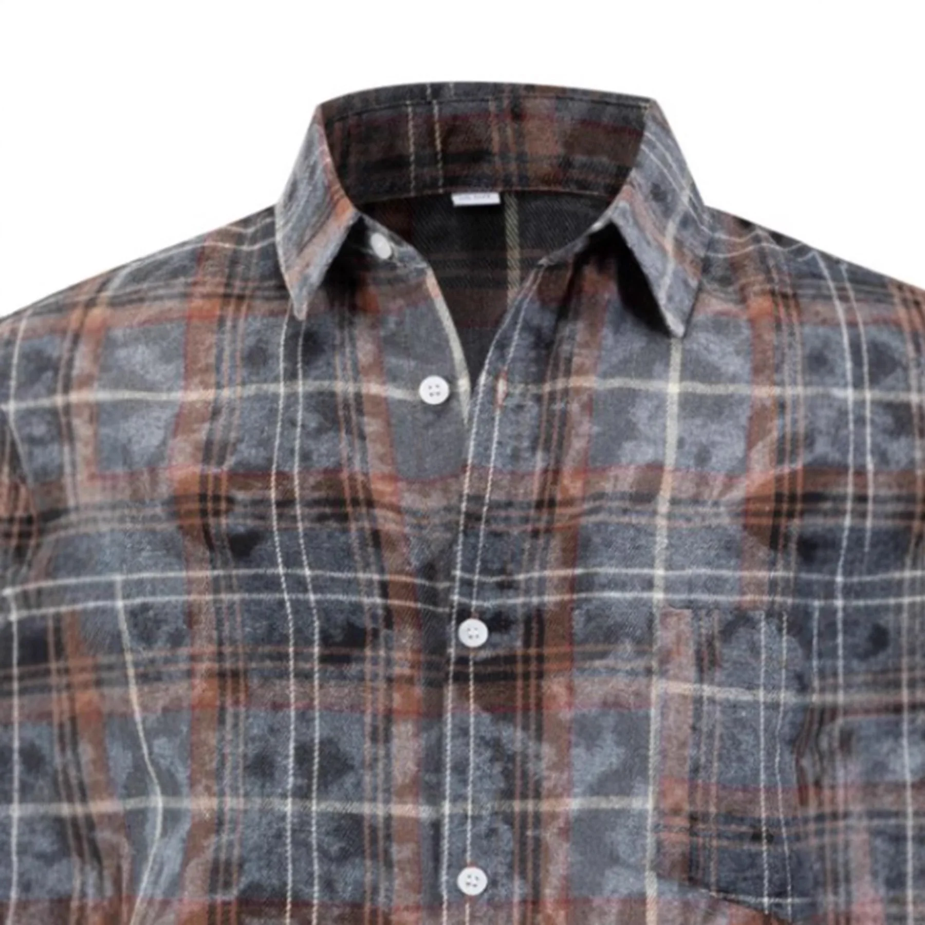Men's Anti-wrinkle Non-ironing Dating Work Versatile Base Striped Lapel Long-sleeved Shirt