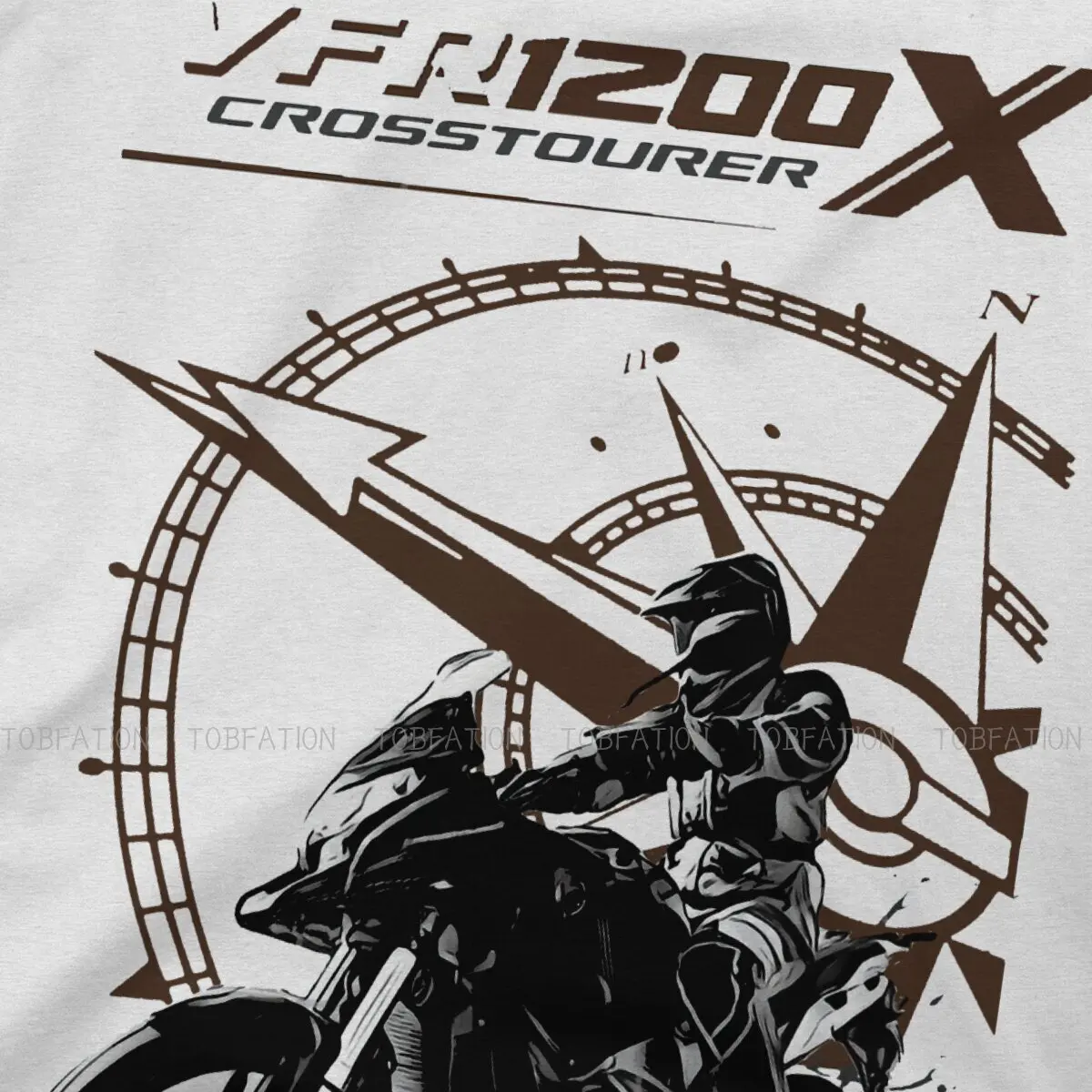 Adventure Motorcycle Tour 1200 X Crosstoure  Tshirt Top Graphic Men Vintage Homme Summer Clothing Cotton Harajuku T Shirt