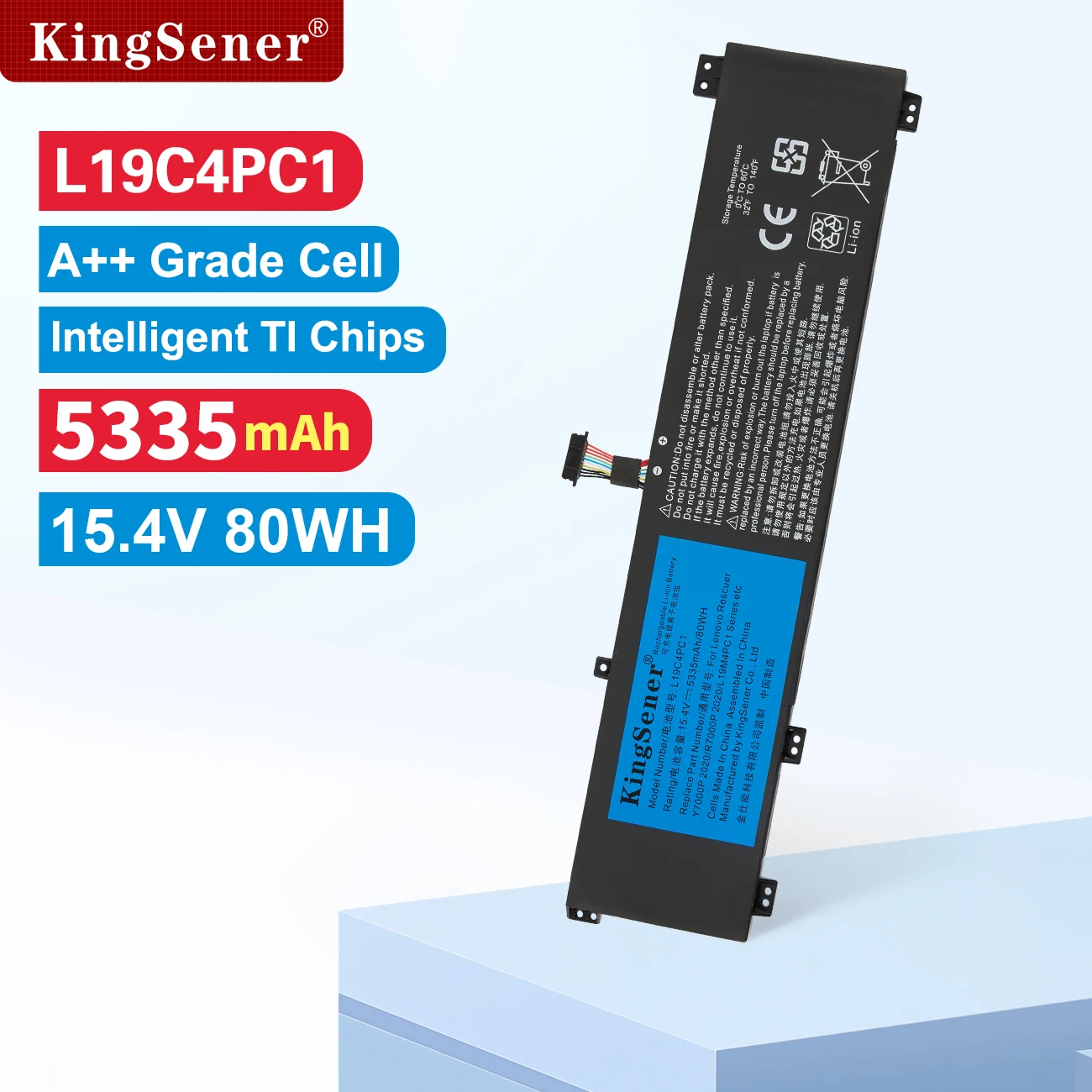 

KingSener L19C4PC1 L19M4PC1 Laptop Battery For Lenovo Legion Y7000P R7000P 5P-15IMH05 Legion 5-15IMH05 5-15ARH05 5B10W861