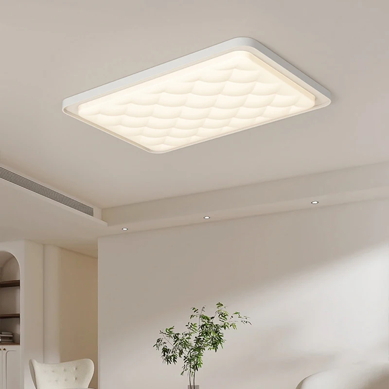 Plafonnier LED rectangulaire ultra fin, design moderne, éclairage d'intérieur, luminaire décoratif de plafond, idéal pour un salon ou une chambre à coucher