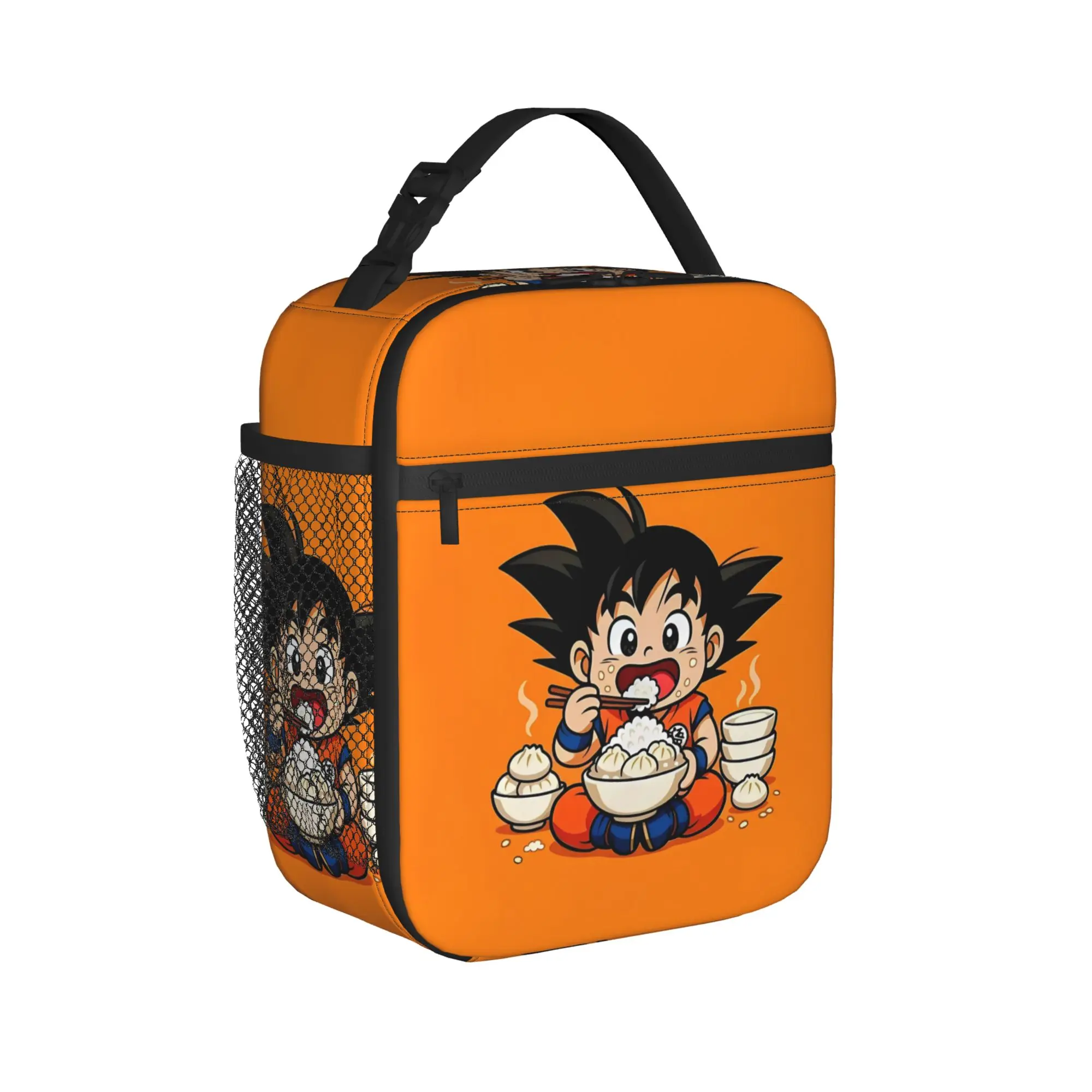 Silhouette Goku Dragon Ball Lunch Bag  Cute Lunch Box For Child  Outdoor Picnic Cooler Bag Waterproof Tote Food Bags