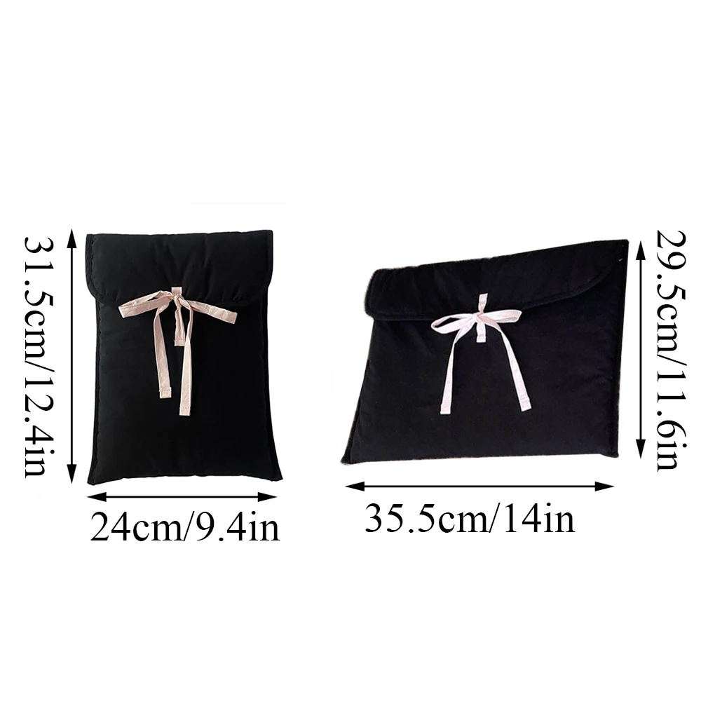 NS Sweet Bow Knot Computer Bag Laptop Sleeves Travel Storage Bag Notebook Case Cover Cosmetic Storage Pouch Computer Handbag
