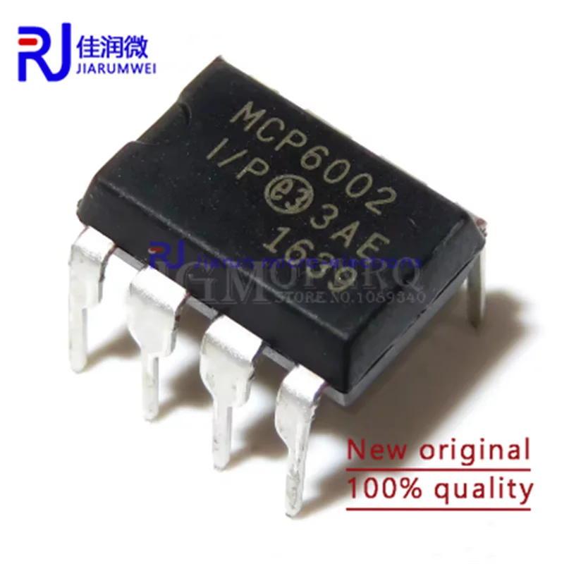 (10piece)100% New MCP6002 MCP6002-I/P 1.8V 1MHz DIP8 dual operational amplifier 100% new original quality assurance