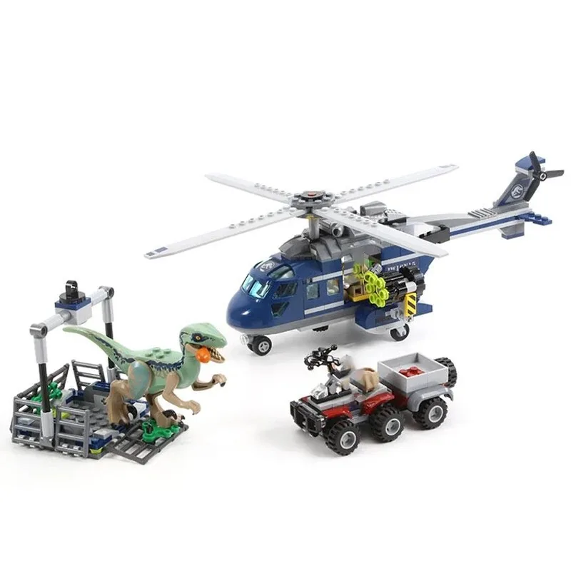 2025 nieuwe Modellen op voorraad Blue's Helicopter Pursuit Jurassic Bouwstenen 75928 Educatief Speelgoed voor Kinderen decoratieve