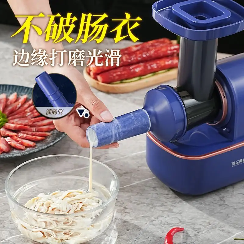Home Kitchen Sausage Stuffer: Compact Manual/Electric Sausage Making Machine with Meat Grinder Function
