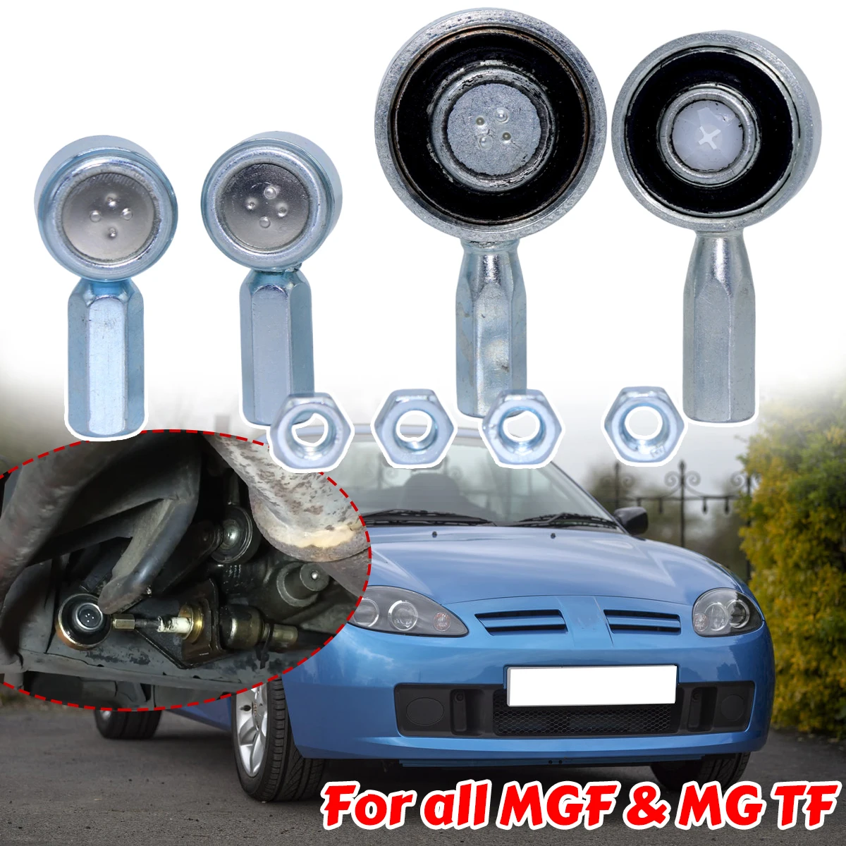 ل MGTF MGF MG3 MG6 2012 MG7 دليل علبة التروس التحول كابل الربط جلبة شيفتر رافعة محدد ربط كلا نهاية استبدال