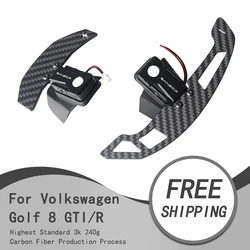 Carbon Fiber Magnetic Shift Paddles For Volkswagen Golf 8GTI 8R