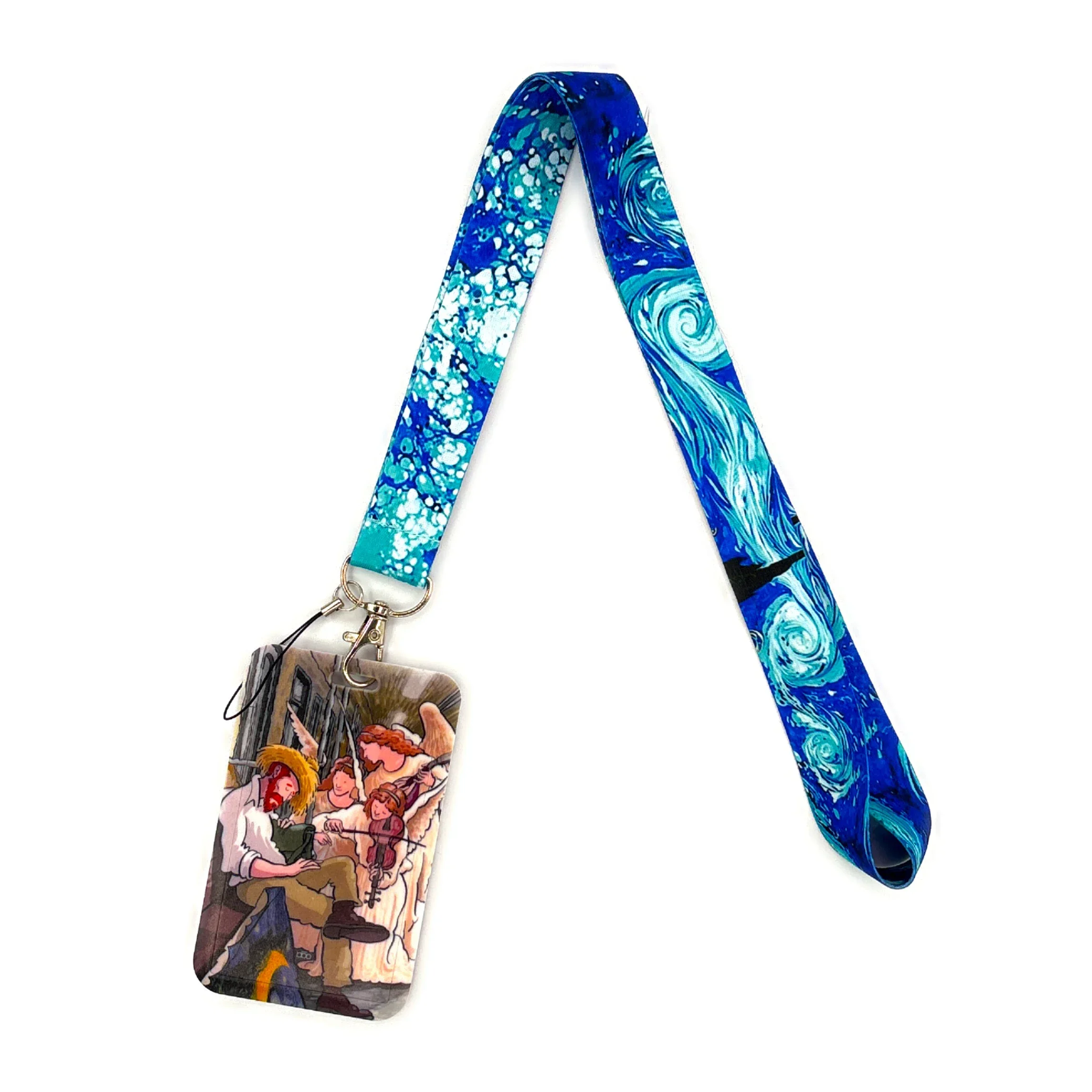 Van Gogh-Serie Kartenhalter Lanyard Kamera Umhängeband Kreditkartenetui Ausweishalter Ausweise Schutz Kartenhalter