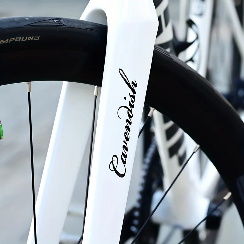 

1 шт. водонепроницаемые наклейки с ручной росписью в стиле Кавендиша, черные декоративные наклейки для рамы шоссейного велосипеда, велосипедный декор