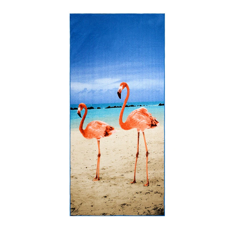 70cm * 140cm Microfiber Beach Towel Thickened No Sand Free Towel Beach Towels Oversized Clearance Landscapes Animal Prints