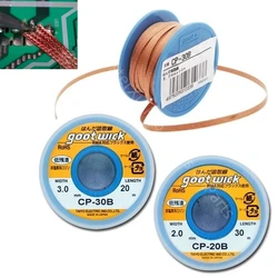 Japan Goot Wick original Solder Sucker Iron Wire Lead-free MSDS Enameled Copper Remover BGA CP 20B 30B 15B 25B 35B Welding Tools