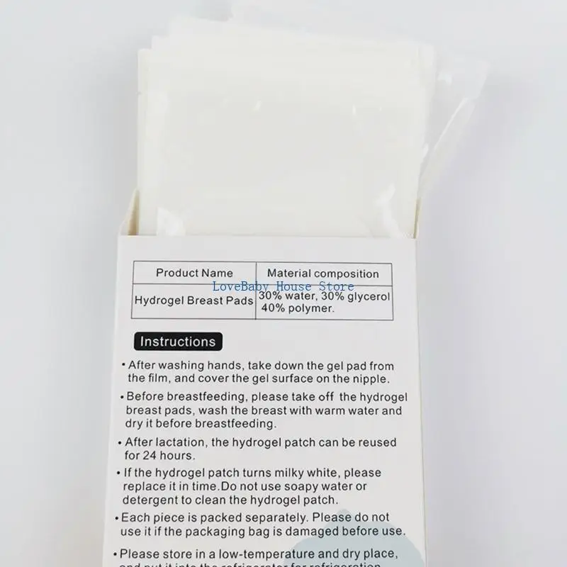 وسادات جل مهدئة للرضاعة الطبيعية من BX0D، 10 قطع/صندوق، لوازم تخفيف آلام الحلمة #2