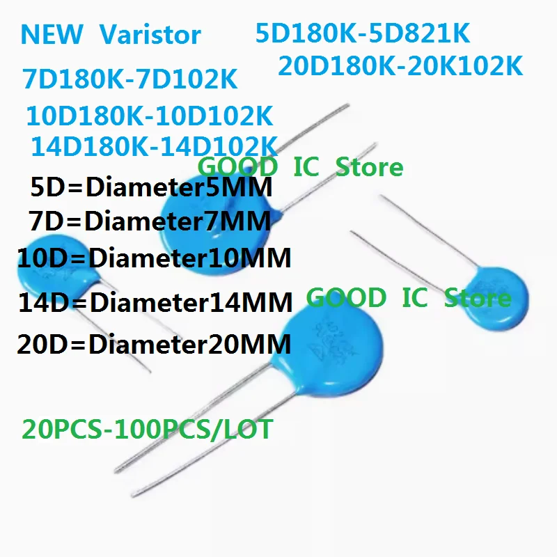 

5D 7D 10D 14D 20D Варистор 220 d180 270 330 390 470 560 680 820/101 121 151 181 201 221 271 301 471 431 511 561 621 681 751 821