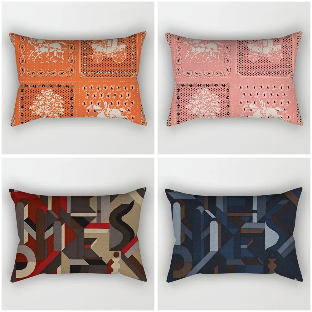 

Decorative home throw pillows case for waist cushion cover nordic 40x60cm car30*50cm 40*60cm 30x50cm boho moroccan print horse