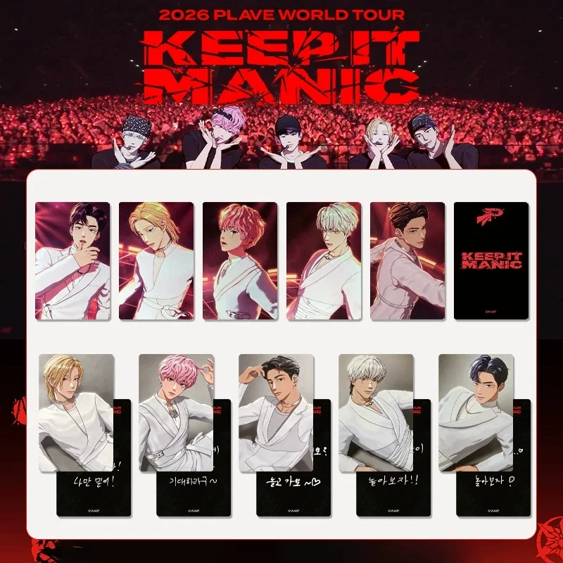 Virtual Boy Group Idols PLAVE Photocards KEEP IT MANIC Cards NOAH YEJUN BAMBY EUNHO HAMIN Special Bonus Cards Fans Gifts Cards