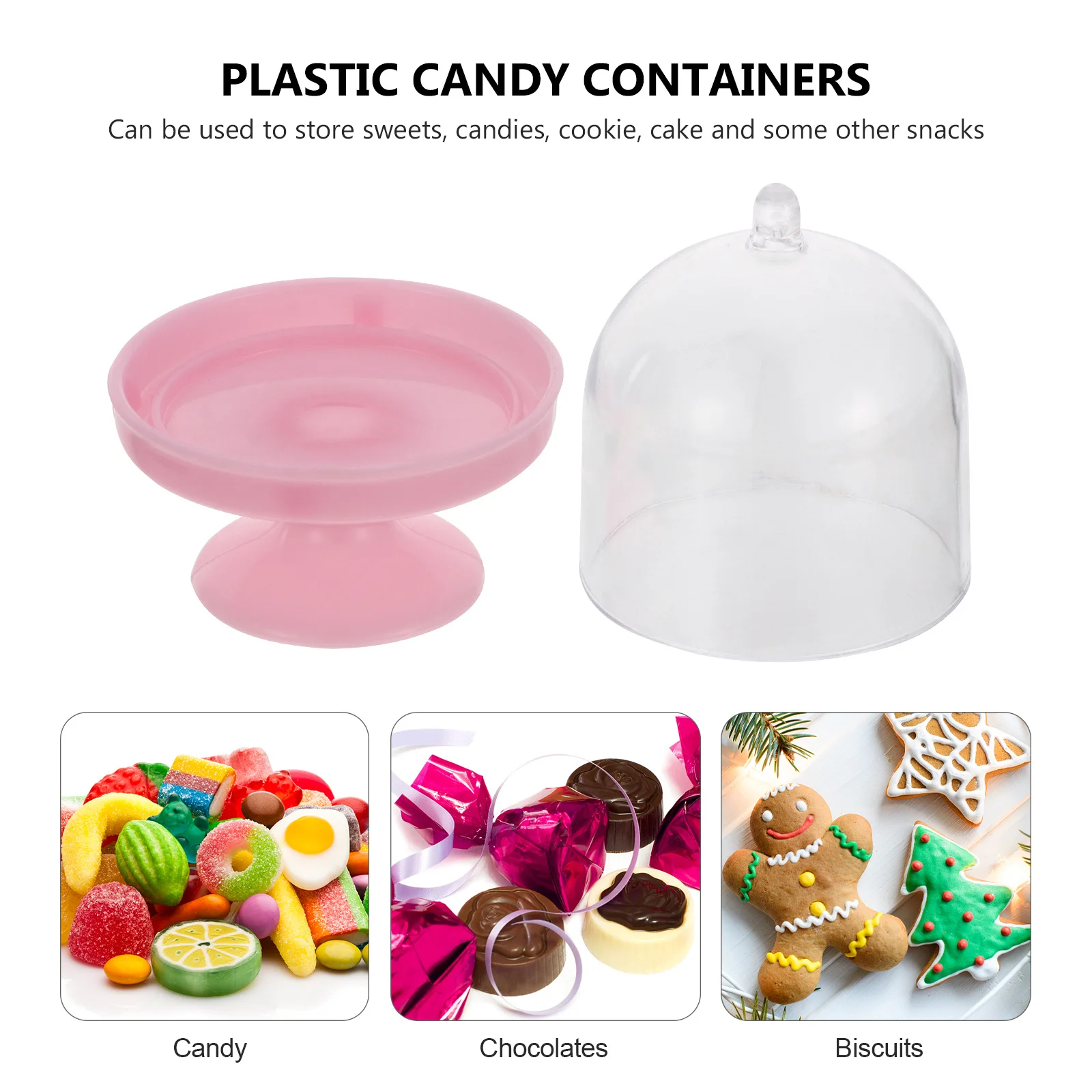 

12 PCS Candy Party Decorations Snack Box Pink Dessert Boxes Plastic for