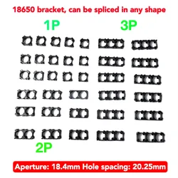 Suporte de bateria anti vibração, suporte de célula Li-ion, caixa plástica cilíndrica, 18650, 10 pcs, 20 pcs, 50 pcs, 100pcs