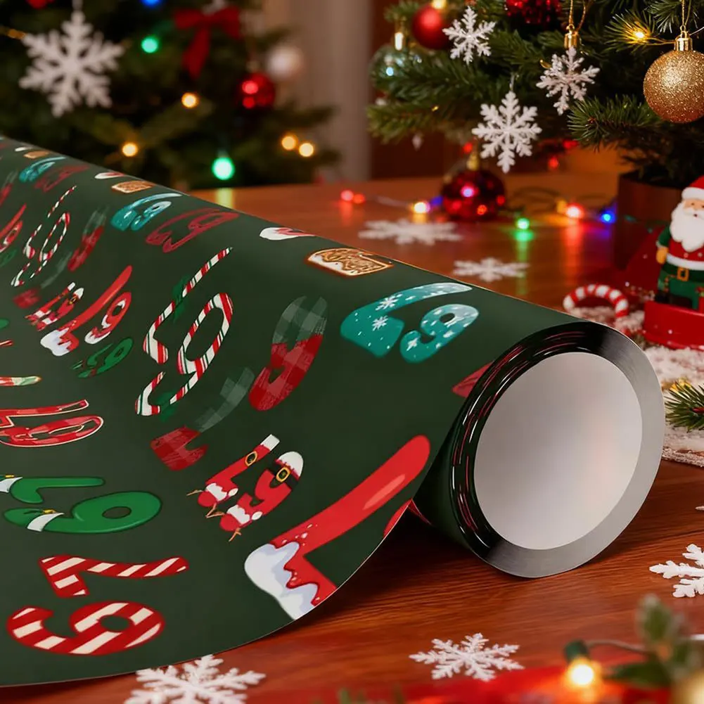 Hilarious Meme-themed Present Wrapping Paper Easy To Cut Xmas Paper Gag Present Wrap For Friends Family Gatherings