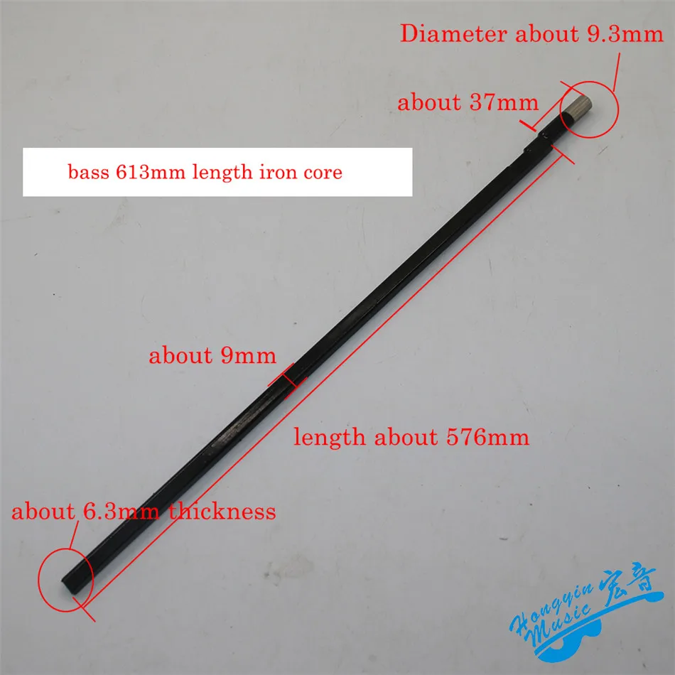 HUATOOL 2Pcs Dual Action Truss Rod, 613mm Two Way Neck Adjusting Rod for Bass Guitar Craft Replacement Part