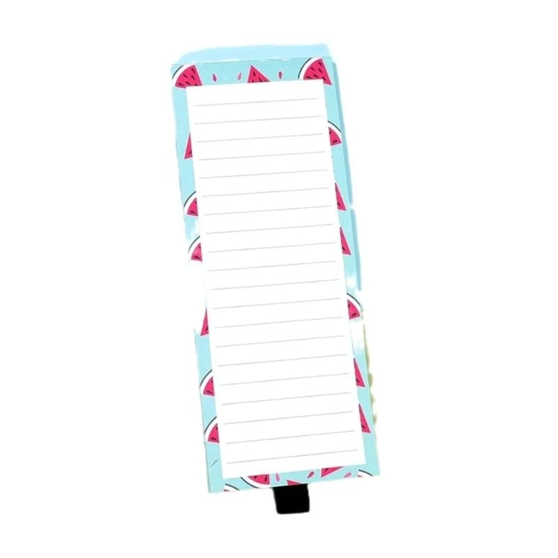 

3x8Inch Grocery List Magnet Pad for Fridge, Fruit Print Notepads Grocery List Pad for Fridge Shopping Lists