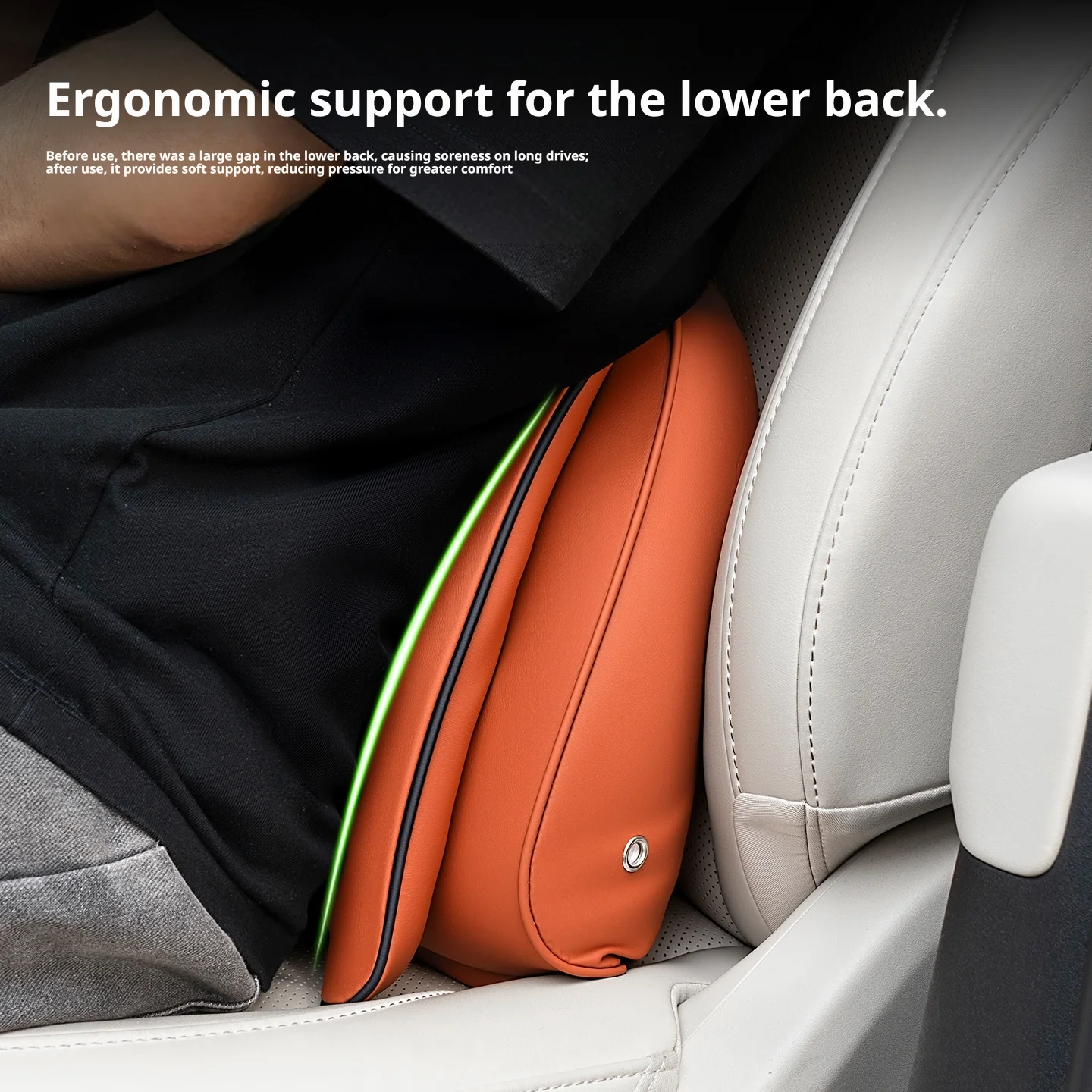 For Dodge Car Headrest Pillow Lumbar Pillow Luxury Nappa Leather Fit Challenger Charger Durango RAM 1500 RAM TRX Journey Caliber view 5