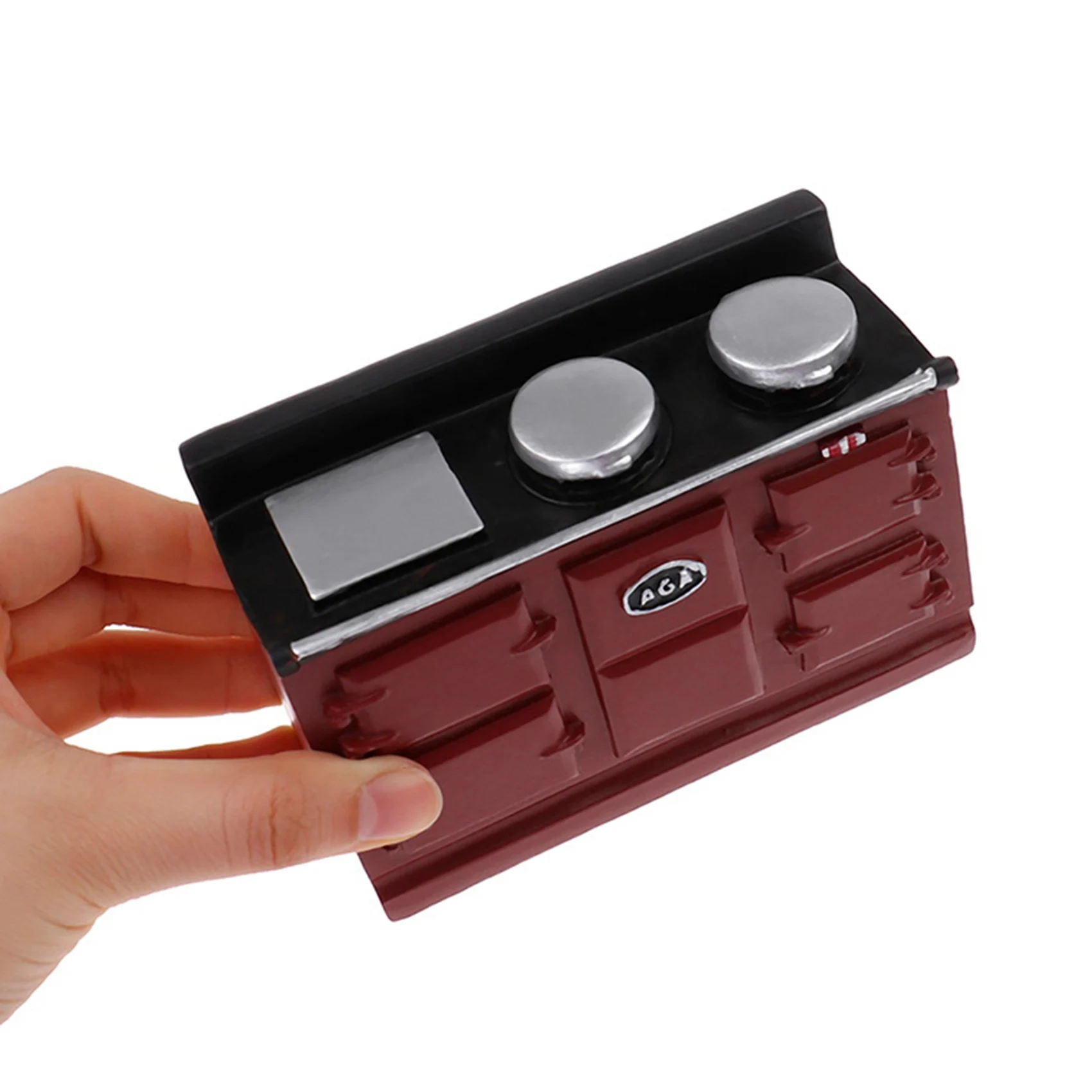 

L81A 2025-1/12 Dollhouse Miniature Gas Stove Simulation Three-Hole Heat Transfer Stove For Dollhouse Accessories