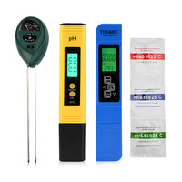 PH Meter & TDS Meter & Soil Analyzer Digital Water Quality Tester 0-14 PH 0-9990PPM TDS&EC LCD Water Purity PPM Aquarium Filter