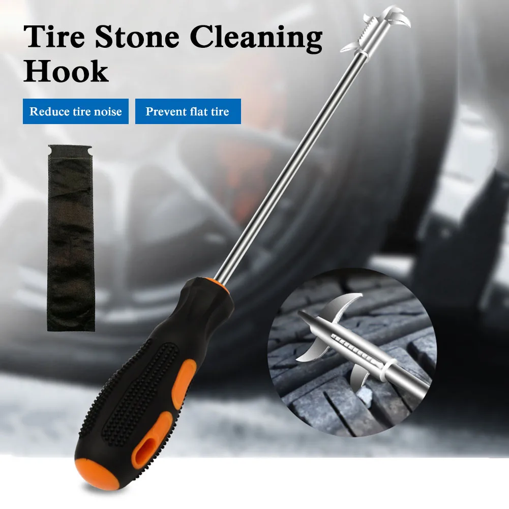 

New Car Tire Cleaning Hook Multifunctional Stone Cleaning Tool Tire Tread Stone Remover Car Repair Tool For Car Motorcycle Bike