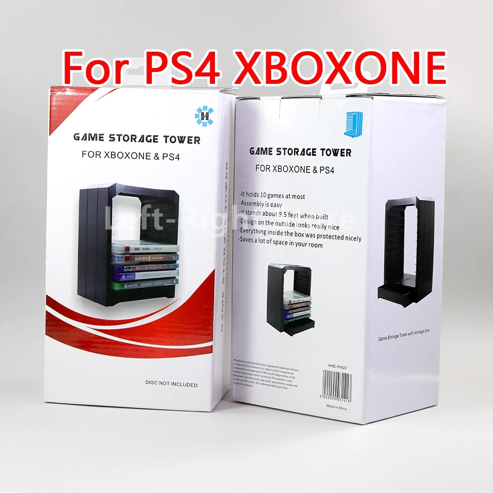 

1PC Multifunctional Disk Storage Tower Blu Ray Discs Storage Tower Holder 10 Game for Xbox One for PS4