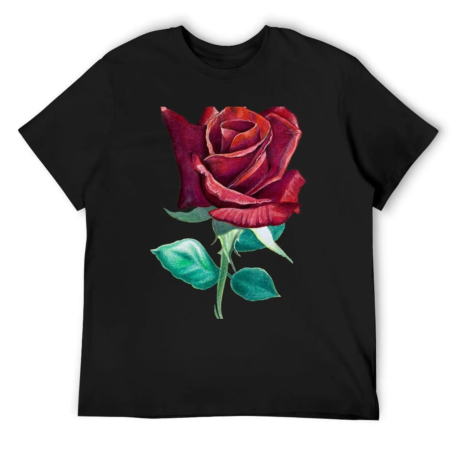 Red Rose of Quarantine T-Shirt kawaii clothes graphic t shirts funny costumes vintage anime shirt shirts men