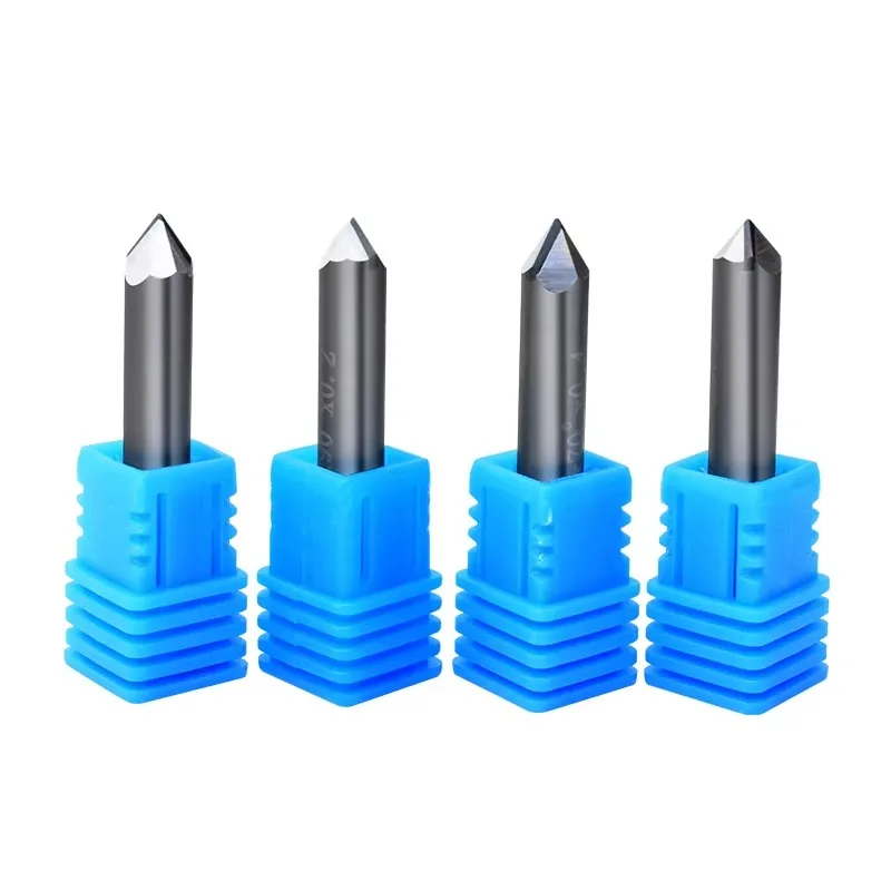 Stone Engraving Carving Bit Tungsten Carbide Single Crystal Diamond MCD CVD 55HRC OEM for CNC Drilling