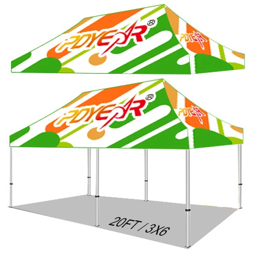 Toldo de aluminio personalizado para eventos al aire libre, carpa plegable de 10x20, 3x6, RTS, diseño libre