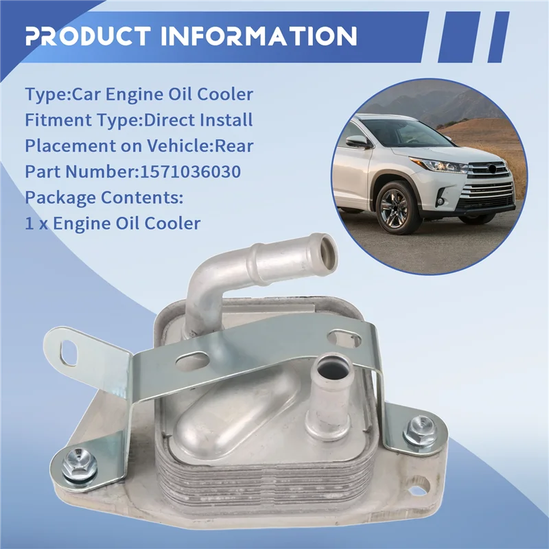 NEW-Car Engine Oil Radiator Transmission Radiator 15710-36030 For Toyota Highlander ASU55/LEXUS/RX/NX/8ARFTS