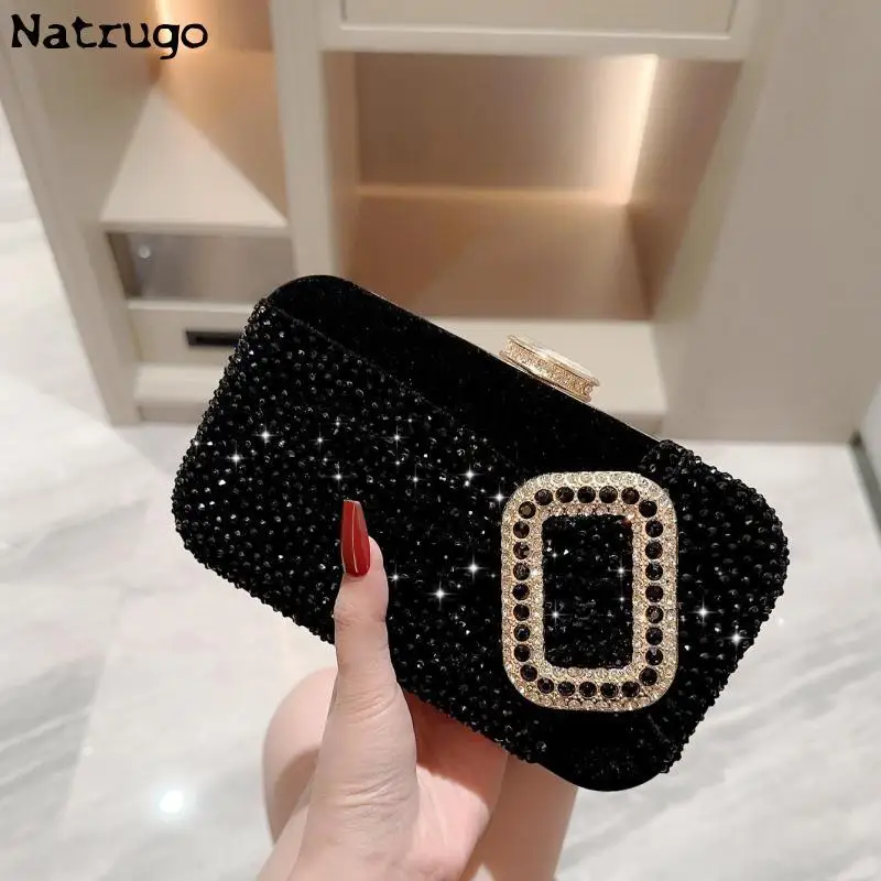 Elegant Sexy Red Women Luxury Special Crystals Beaded Evening Clutch Bags Bride Wedding Party Handbag Beaded 2024 New