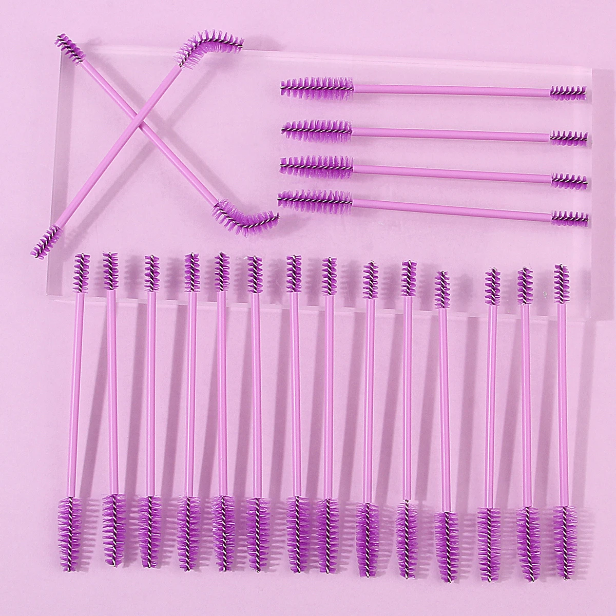 20PCS spiral mascara brush and eyebrow brush are reusable multi-functional professional eye makeup brush tools