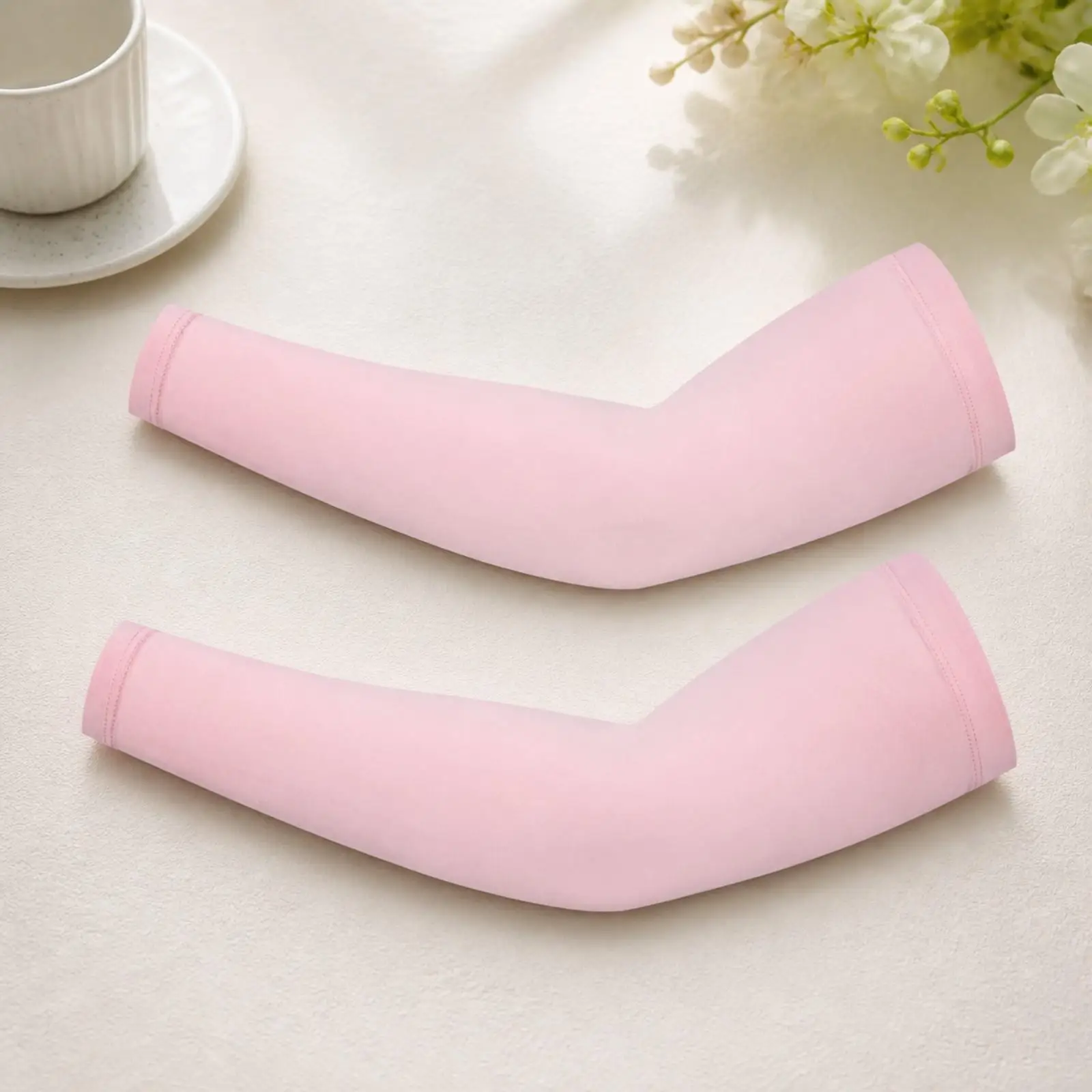 Women Arm Sleeve Sunscreen Gloves Style Cooler for Driving Running Breathable Soft Nylon Spandex