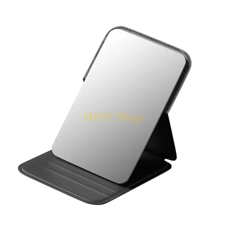 M89F Light Travel Mirror With PU Leather Case For Office Outdoor Makeup