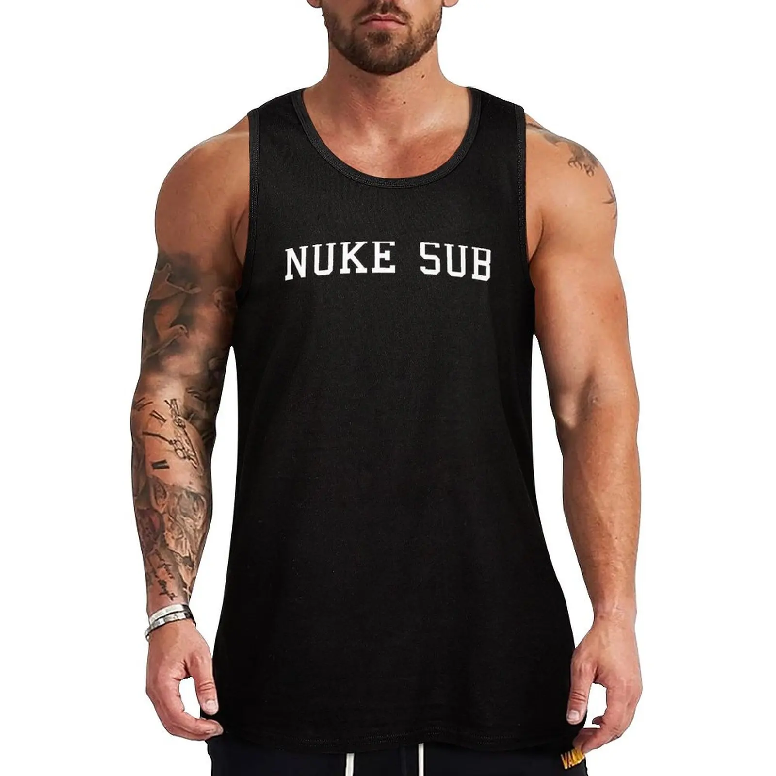 NUKE SUB Tank Top sleeveless vests singlets for men vest for men Short sleeve