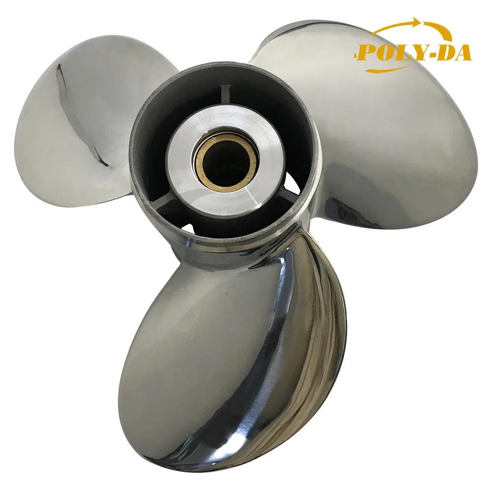 60-140HP 13X19 STAINLESS STEEL BOAT OUTBOARD PROPELLER Marine Propeller For TOHATSU&NISSAN Engine HZW1-58130-V03