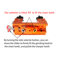 Y42A-Portable Chainsaw Sharpening Jig Aluminium Alloy Chainsaw Sharpener With Grinder Chain Saw Drill Sharpen Tool Easy Install