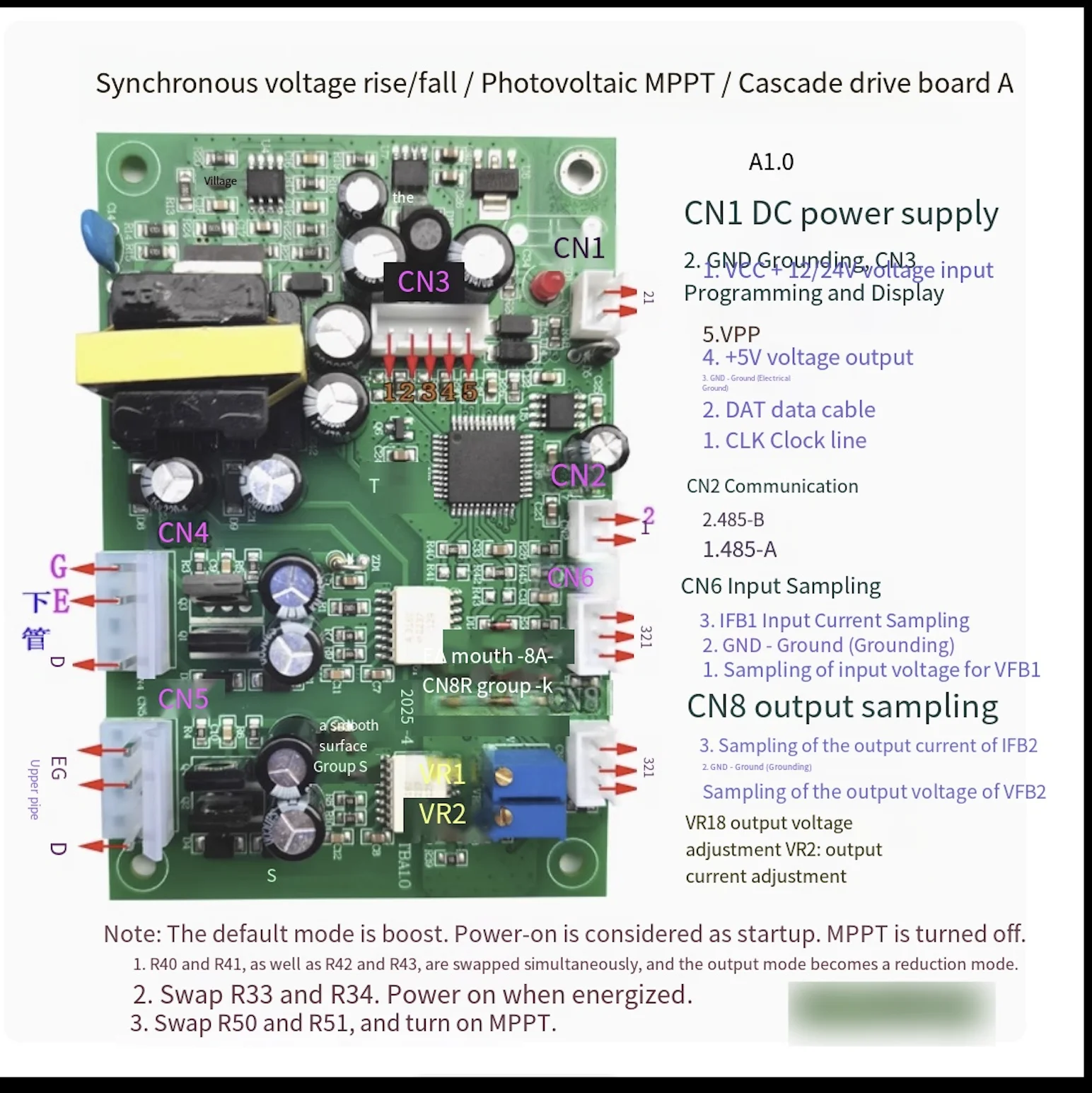 

Мощный MPPT/синхронный повышающий/понижающий модуль IGBT, плата драйвера управления + выход, постоянное напряжение и постоянный ток