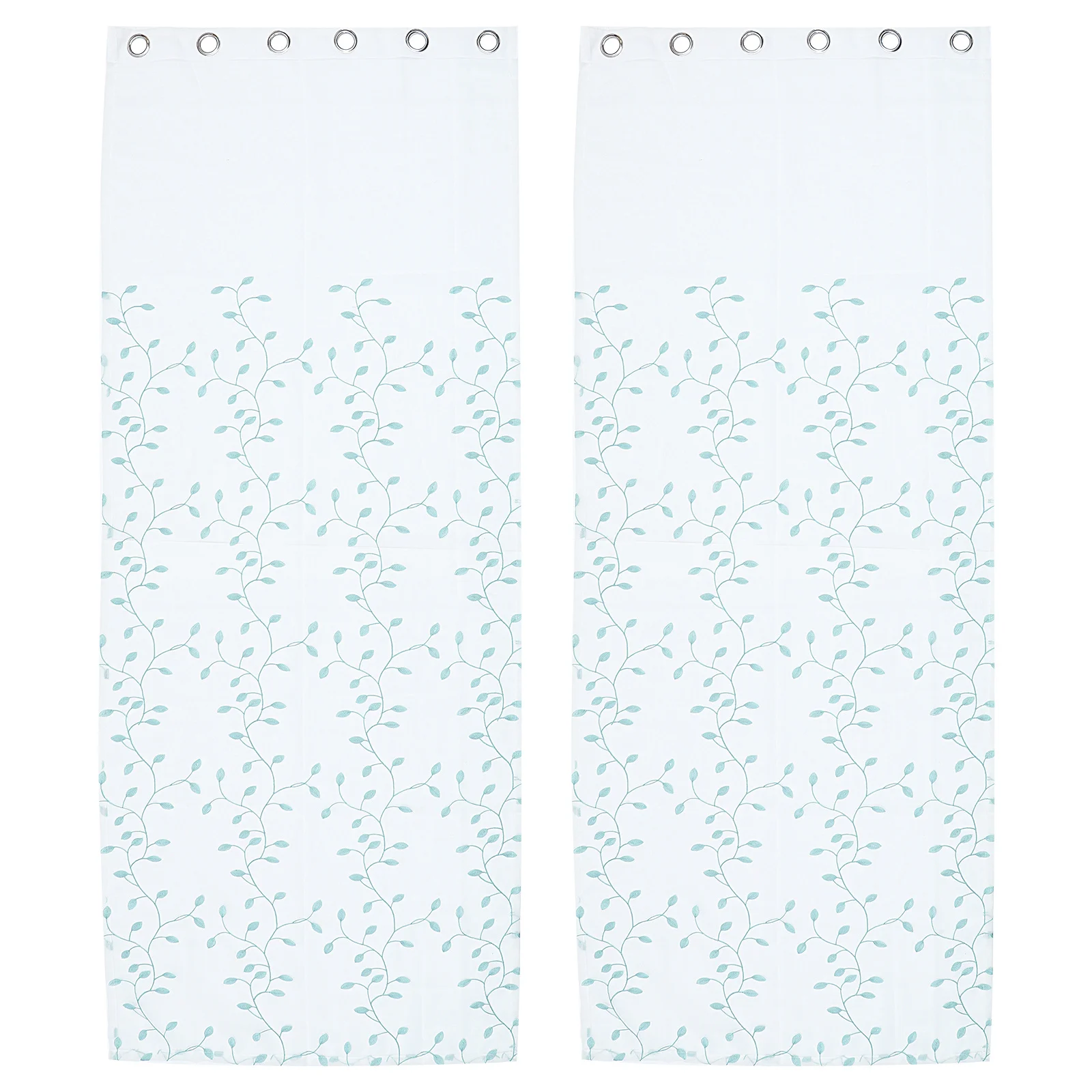 Rideau transparent en Voile pour fenêtre, 2 pièces, drapé filtrant pour salon, chambre à coucher, décoration de maison, rideau en Tulle de gaze feuille