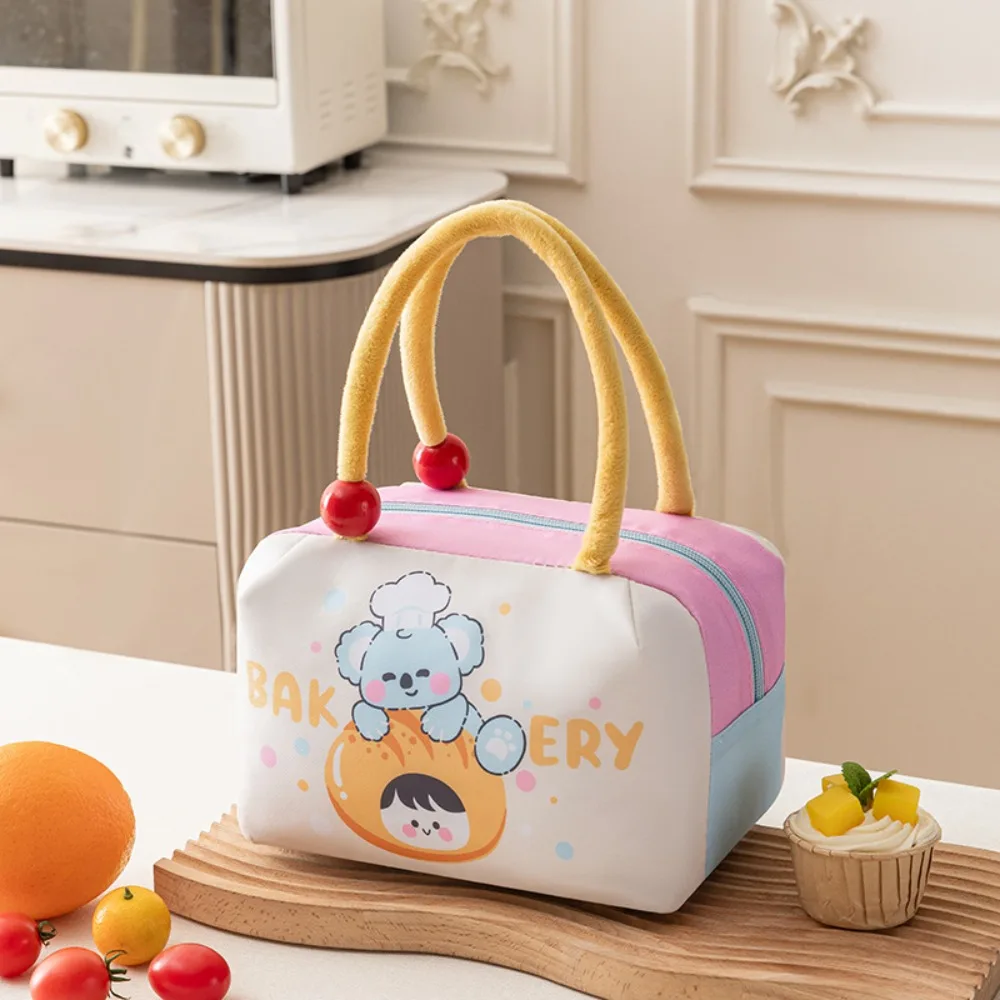 

Cartoon Fruit Print Lunch Bag Hand-held Aluminum Foil Thickened Insulated Lunch Box Lunch Insulation Bag