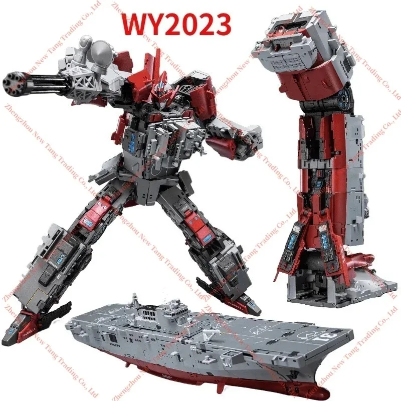 Auf Lager TOYSEASY YW2202 Xing Tian JS-02 YW2203 Zhu Rong JS-04 Min Institution He Alloy Warship Transformation Actionfiguren-Sammlung