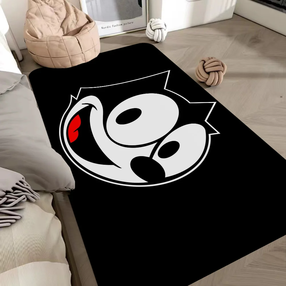 The-F-Felix-C-Cats Floor Mat Bathroom Mat Kids Room Bedroom Decoration Balcony Anti-Slip Doormat Living Room Bedside Area Rugs