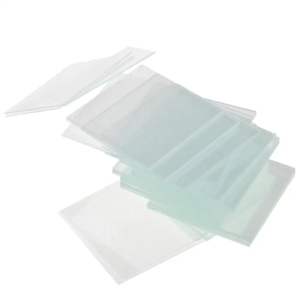 100pcs 20mm x 20mm Microscope Slide Cover Slips Glass Slides Microscope Non-fogging Rectangular