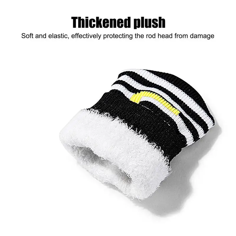 Golf Head Covers 10Pcs Golf Iron Headcovers Knitted Socks Shape Golf Iron Covers Golf Club Headcovers With Number Tag Protective